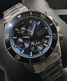 Buy Shop Hugo Boss Admiral Blue Dial Silver Steel Strap Watch for Men - 1513907 USA Online