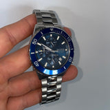 Buy Shop Hugo Boss Admiral Blue Dial Silver Steel Strap Watch for Men - 1513907 USA Online