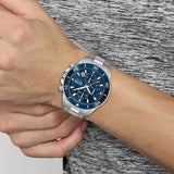 Buy Shop Hugo Boss Admiral Blue Dial Silver Steel Strap Watch for Men - 1513907 USA Online
