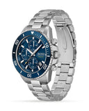 Buy Shop Hugo Boss Admiral Blue Dial Silver Steel Strap Watch for Men - 1513907 USA Online