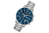 Buy Shop Hugo Boss Admiral Blue Dial Silver Steel Strap Watch for Men - 1513907 USA Online