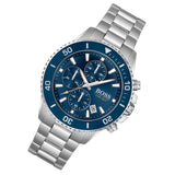 Buy Shop Hugo Boss Admiral Blue Dial Silver Steel Strap Watch for Men - 1513907 USA Online