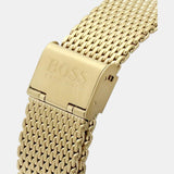 Buy Shop Hugo Boss Admiral Chronograph Black Dial Gold Mesh Bracelet Watch for Men - 1513906 USA Online