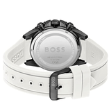Buy Shop Hugo Boss Admiral Chronograph Black Dial White Rubber Strap Watch for Men - 1513966 USA Online