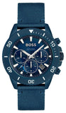 Buy Shop Hugo Boss Admiral Chronograph Blue Dial Blue Nylon Strap Watch for Men - 1513919 USA Online