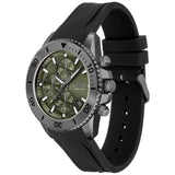 Buy Shop Hugo Boss Admiral Green Dial Black Silicon Rubber Strap Watch for Men - 1513967 USA Online