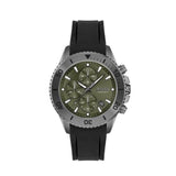 Buy Shop Hugo Boss Admiral Green Dial Black Silicon Rubber Strap Watch for Men - 1513967 USA Online