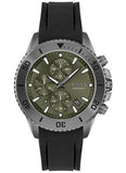 Buy Shop Hugo Boss Admiral Green Dial Black Silicon Rubber Strap Watch for Men - 1513967 USA Online