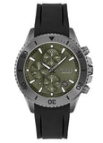 Buy Shop Hugo Boss Admiral Green Dial Black Silicon Rubber Strap Watch for Men - 1513967 USA Online