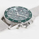 Buy Shop Hugo Boss Admiral Green Dial Silver Mesh Bracelet Watch for Men - 1513905 USA Online