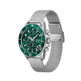 Buy Shop Hugo Boss Admiral Green Dial Silver Mesh Bracelet Watch for Men - 1513905 USA Online