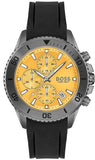 Buy Shop Hugo Boss Admiral Yellow Dial Black Rubber Silicone Strap Watch for Men - 1513968 USA Online