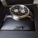 Buy Shop Hugo Boss Aeroliner Black Dial Black Leather Strap Watch for Men - 1512631 USA Online