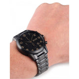 Buy Shop Hugo Boss Aeroliner Black Dial Black Steel Strap Watch for Men - 1513275 USA Online