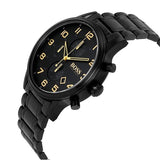 Buy Shop Hugo Boss Aeroliner Black Dial Black Steel Strap Watch for Men - 1513275 USA Online