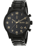 Buy Shop Hugo Boss Aeroliner Black Dial Black Steel Strap Watch for Men - 1513275 USA Online