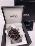 Buy Shop Hugo Boss Aeroliner Black Dial Silver Steel Strap Watch for Men - 1513181 USA Online