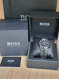 Buy Shop Hugo Boss Aeroliner Black Dial Silver Steel Strap Watch for Men - 1513181 USA Online