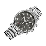 Buy Shop Hugo Boss Aeroliner Black Dial Silver Steel Strap Watch for Men - 1513181 USA Online