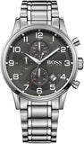 Buy Shop Hugo Boss Aeroliner Black Dial Silver Steel Strap Watch for Men - 1513181 USA Online