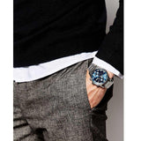Buy Shop Hugo Boss Aeroliner Blue Dial Silver Steel Strap Watch for Men - 1513183 USA Online