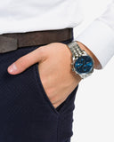 Buy Shop Hugo Boss Aeroliner Blue Dial Silver Steel Strap Watch for Men - 1513183 USA Online