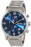 Buy Shop Hugo Boss Aeroliner Blue Dial Silver Steel Strap Watch for Men - 1513183 USA Online