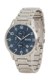 Buy Shop Hugo Boss Aeroliner Blue Dial Silver Steel Strap Watch for Men - 1513183 USA Online