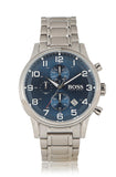 Buy Shop Hugo Boss Aeroliner Blue Dial Silver Steel Strap Watch for Men - 1513183 USA Online