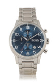 Buy Shop Hugo Boss Aeroliner Blue Dial Silver Steel Strap Watch for Men - 1513183 USA Online