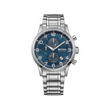 Buy Shop Hugo Boss Aeroliner Blue Dial Silver Steel Strap Watch for Men - 1513183 USA Online