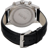 Buy Shop Hugo Boss Aeroliner Chronograph Black Dial Black Leather Strap Watch For Men - 1512448 USA Online