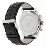 Buy Shop Hugo Boss Aeroliner Chronograph Black Dial Black Leather Strap Watch For Men - 1512448 USA Online