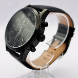Buy Shop Hugo Boss Aeroliner Chronograph Black Dial Black Leather Strap Watch for Men - 1512567 USA Online