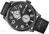 Buy Shop Hugo Boss Aeroliner Chronograph Black Dial Black Leather Strap Watch For Men - 1513086 USA Online