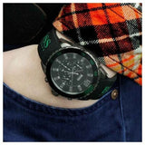 Buy Shop Hugo Boss Aeroliner Chronograph Black Dial Green Rubber Strap Watch For Men - HB1512847 USA Online