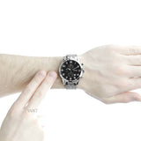 Buy Shop Hugo Boss Aeroliner Chronograph Black Dial Silver Steel Strap Watch For Men - 1512446 USA Online