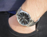 Buy Shop Hugo Boss Aeroliner Chronograph Black Dial Silver Steel Strap Watch For Men - 1512446 USA Online