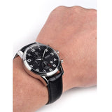Buy Shop Hugo Boss Aeroliner Chronograph Quartz Black Dial Black Leather Strap Watch For Men - HB1512448 USA Online
