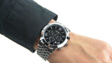 Buy Shop Hugo Boss Aeroliner Chronograph Quartz Black Dial Silver Steel Strap Watch For Men - HB1512446 USA Online
