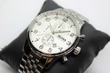 Buy Shop Hugo Boss Aeroliner Chronograph Quartz White Dial Silver Steel Strap Watch For Men - HB1512445 USA Online