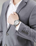 Buy Shop Hugo Boss Aeroliner Chronograph Quartz White Dial Silver Steel Strap Watch For Men - HB1512445 USA Online