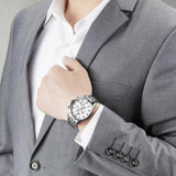 Buy Shop Hugo Boss Aeroliner Chronograph White Dial Silver Steel Strap Watch For Men - 1512445 USA Online