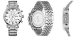 Buy Shop Hugo Boss Aeroliner Chronograph White Dial Silver Steel Strap Watch For Men - 1512445 USA Online