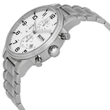Buy Shop Hugo Boss Aeroliner Chronograph White Dial Silver Steel Strap Watch for Men - 1513182 USA Online