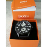 Buy Shop Hugo Boss Aeroliner Maxx Quartz Black Dial Black Nylon Strap Watch For Men - HB1513086 USA Online