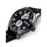 Buy Shop Hugo Boss Aeroliner Maxx Quartz Black Dial Black Nylon Strap Watch For Men - HB1513086 USA Online