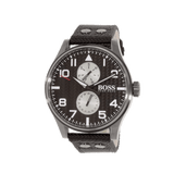 Buy Shop Hugo Boss Aeroliner Maxx Quartz Black Dial Black Nylon Strap Watch For Men - HB1513086 USA Online