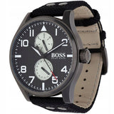 Buy Shop Hugo Boss Aeroliner Maxx Quartz Black Dial Black Nylon Strap Watch For Men - HB1513086 USA Online