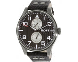 Buy Shop Hugo Boss Aeroliner Maxx Quartz Black Dial Black Nylon Strap Watch For Men - HB1513086 USA Online